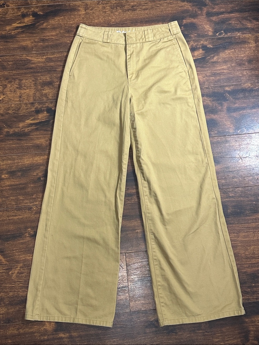 Dickies Worker Wide Leg Skater Pants Khaki 7/28 🛹✨